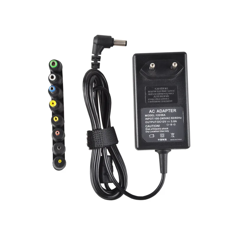 12V 3.6A Universal Tablet Power Adapter Charger Carregador Portatil with 8 Frequent Used Connectors Tips US EU Plug|carregador portatil|power adapter