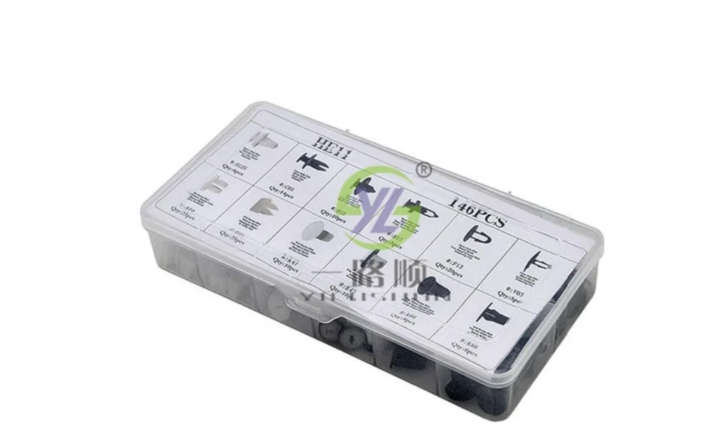 146 шт. пластиковые заклепки для крыльев и дверей автомобиля |