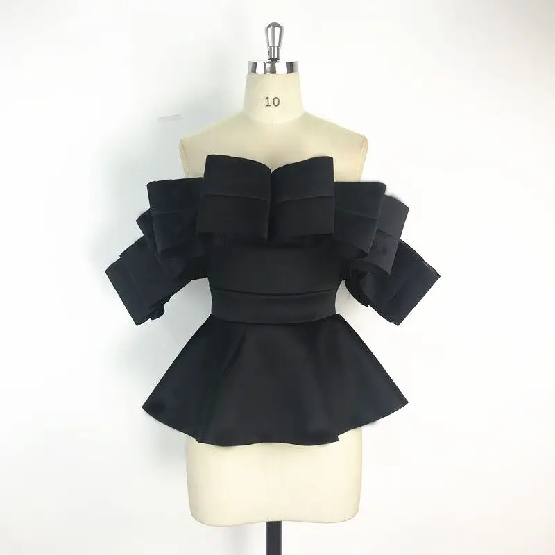 Женская блузка топы рубашка с открытыми плечами открытая спина баска тонкая