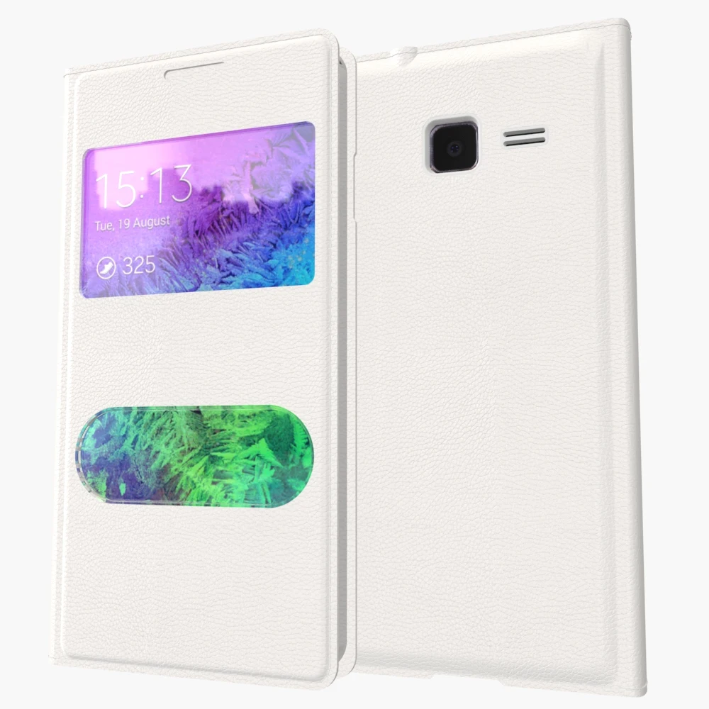 2016 Новый чехол для Samsung Galaxy Trend Lite S7390 S7392 кожаный с окошком просмотра|cover for samsung