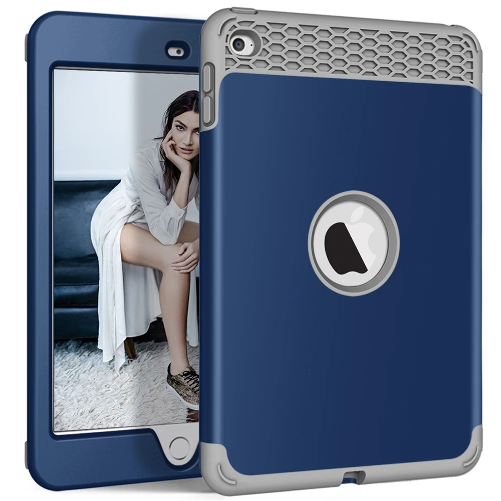 Для iPad Mini 5/4 чехол для детей безопасный сверхпрочный 3 в 1 полный корпус ПК