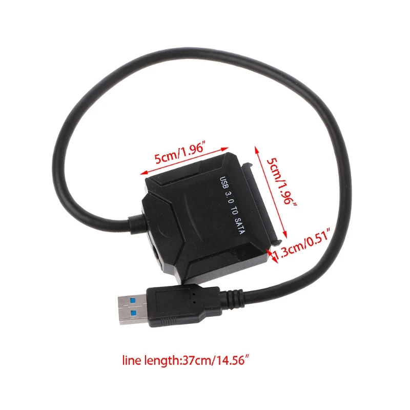 Кабель адаптер USB 3 0 для SATA простая линия привода без источника питания 2 5 &quot3 5&quot