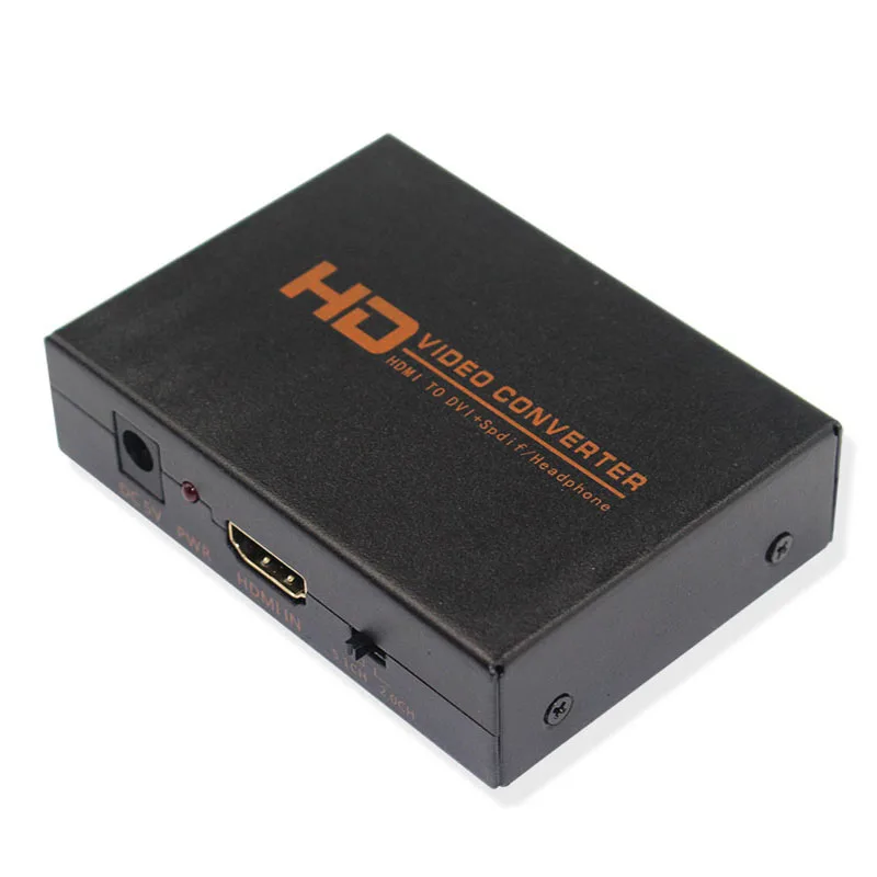 Преобразователь Аудио HDMI DVI цифровой в аналоговый с оптическим адаптером SPDIF Toslink