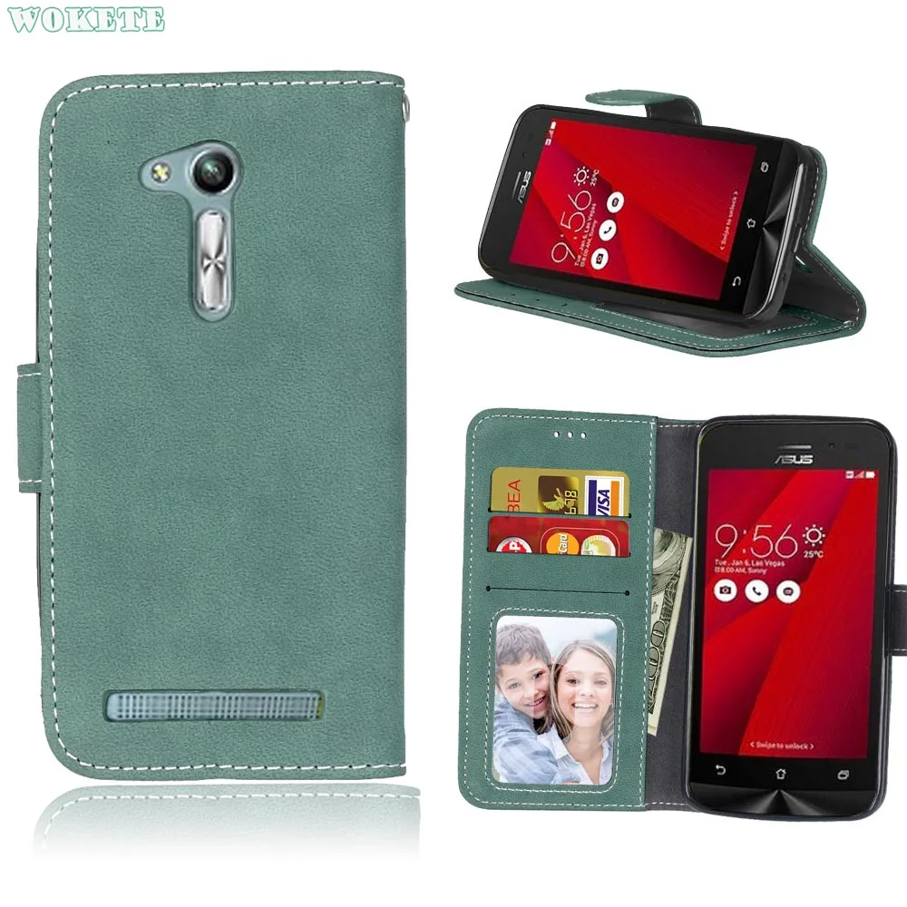 Для Asus Люкс Ретро Кошелек Флип PU Кожаный Бумажник карты слоты Case with Photo Frame Cove для