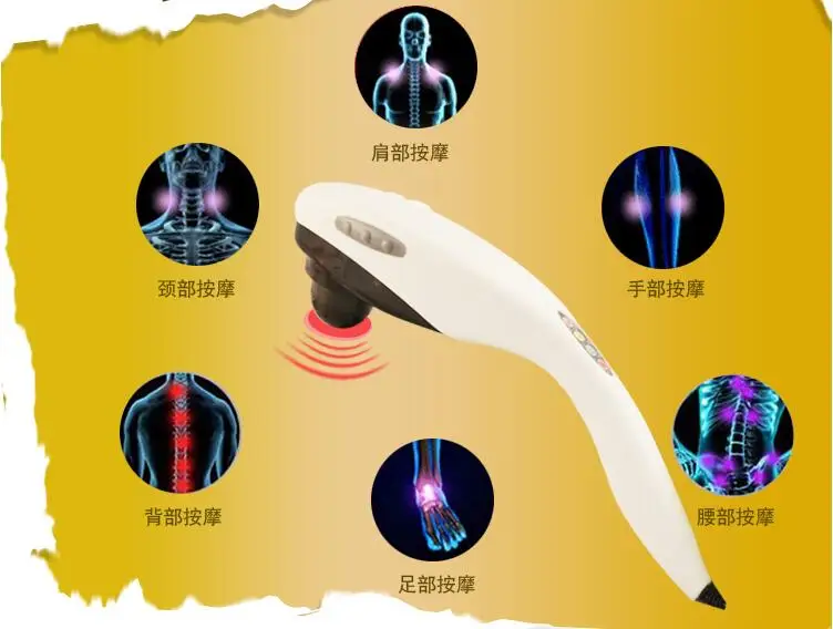 Массажер молоточек с дельфином Электрический бьется головки полный массаж тела