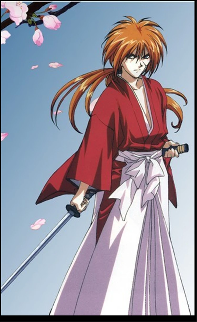 Аниме! Костюм для косплея руруни кенсин химура хитокири Баттосай кимоно Кендо