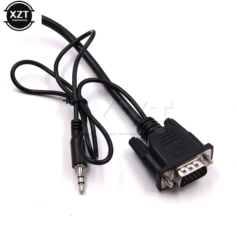 Горячая Распродажа 1 шт. VGA в HDMI Совместимость с Auido конвертер Кабель звуковая