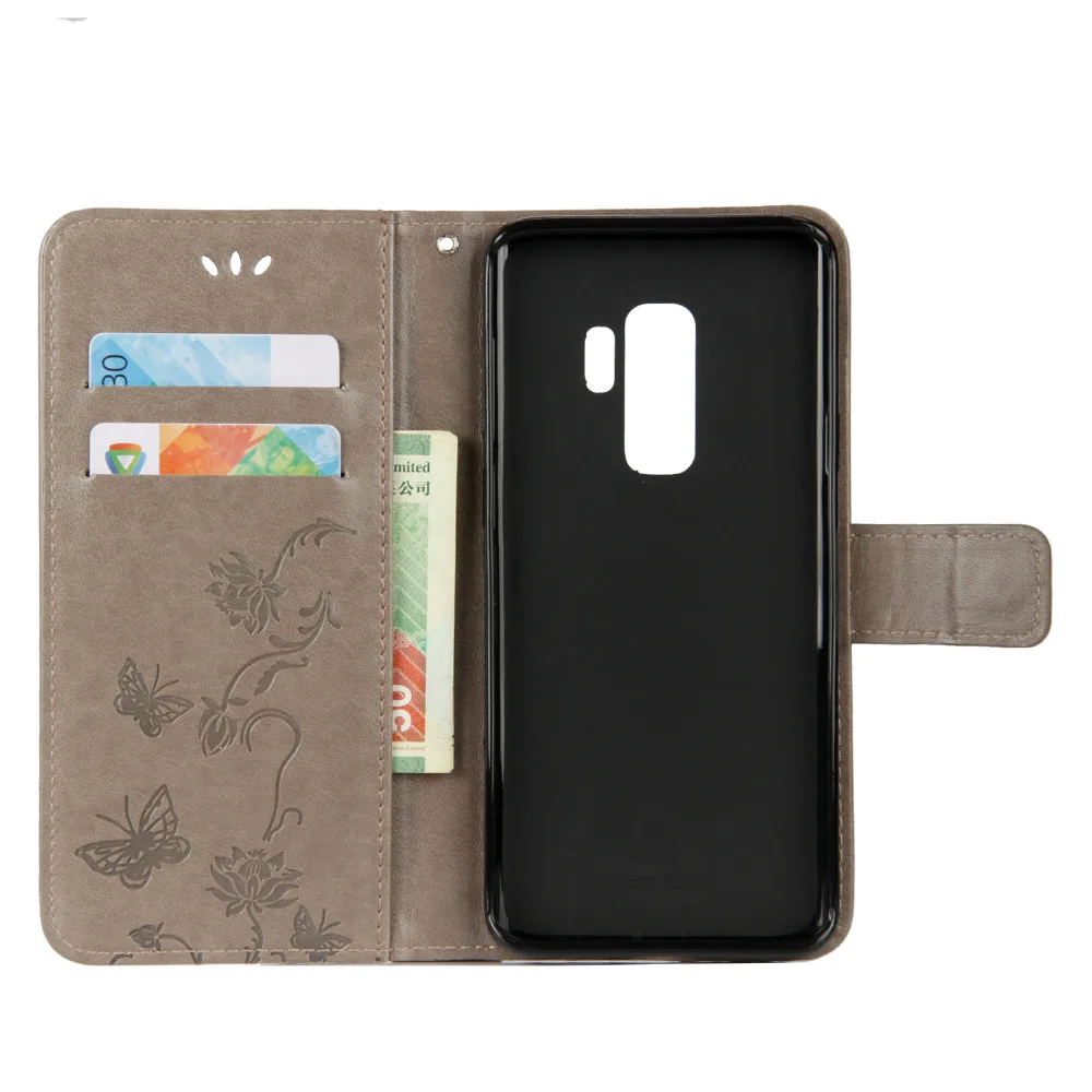 Для samsung Galaxy S9 чехол бабочка лотоса Крышка для GalaxyS9 SM G960F G9600 телефона Coque принципиально|Чехлы-книжки| |