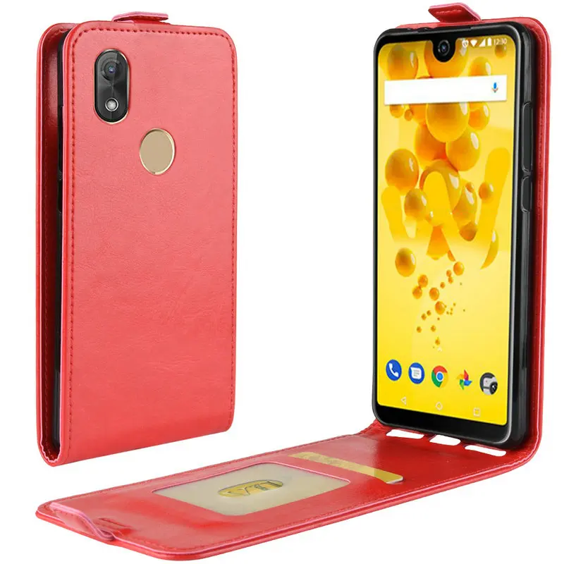 Флип чехол WIERSS для wiko view 2 view2 кожаный Pro Ретро Чехол кошелек Кожаные чехлы