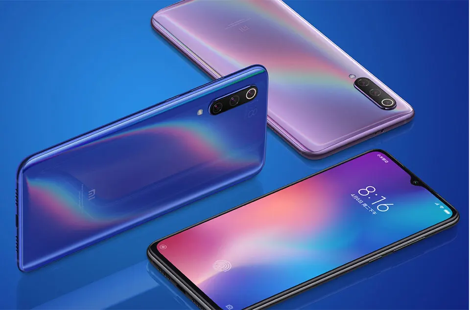 Глобальная версия мобильного телефона Xiaomi mi 9 mi 9, 6 ГБ, 64 ГБ, Восьмиядерный процессор Snapdragon 855, 6,39 дюймов, 48 МП, тройная камера с дисплеем, отпечаток пальца
