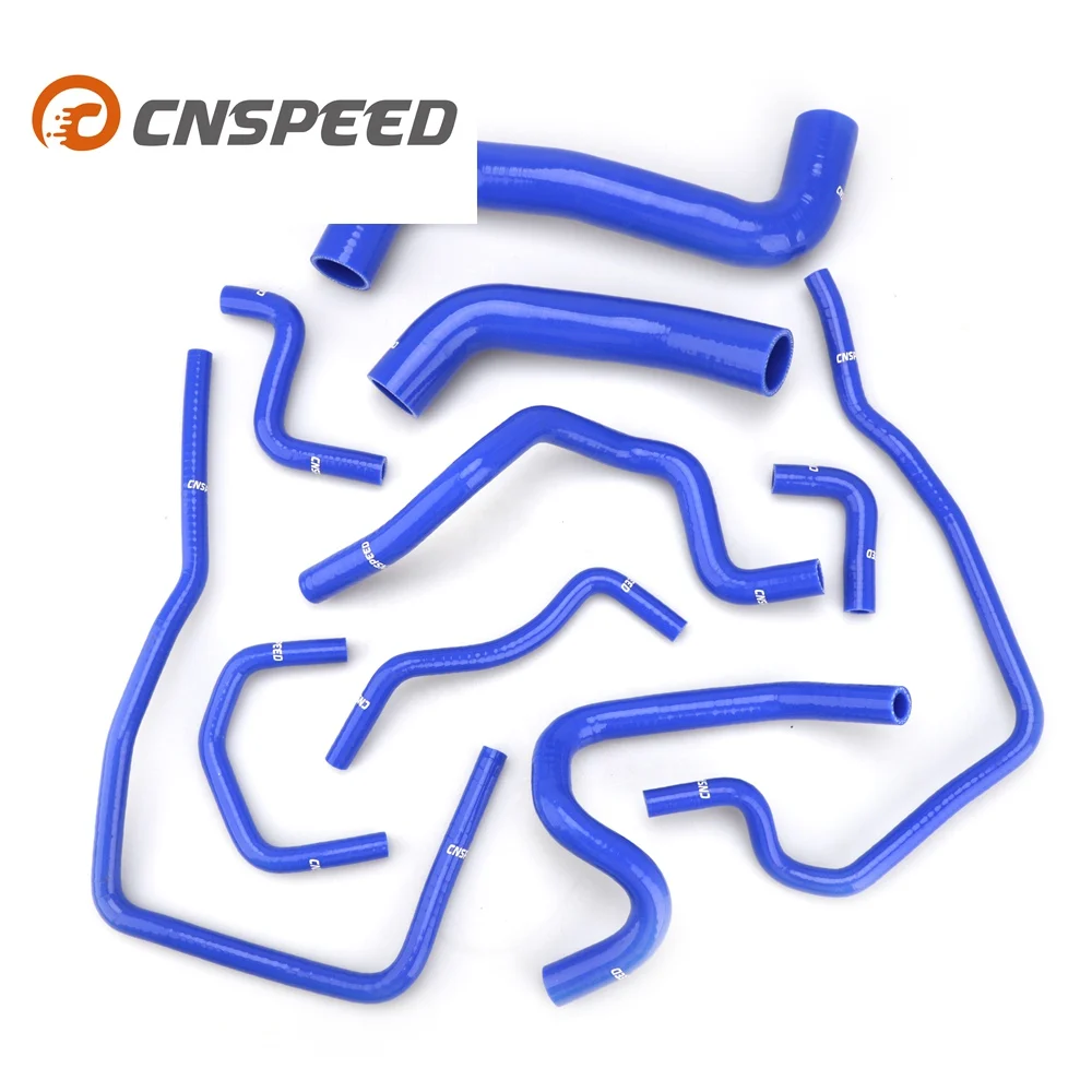 CNSPEED синий 10 шт. силиконовый шланг радиатора охлаждающей жидкости набор