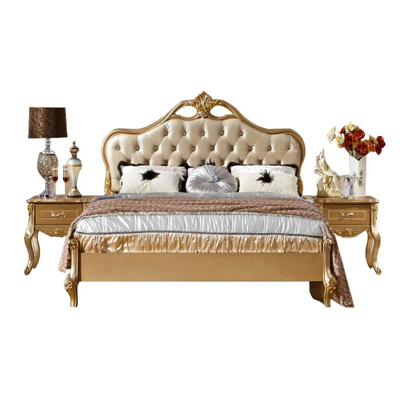 Дешевые 1.8 м кровать принцессы континентальный твердой древесины кровати новый