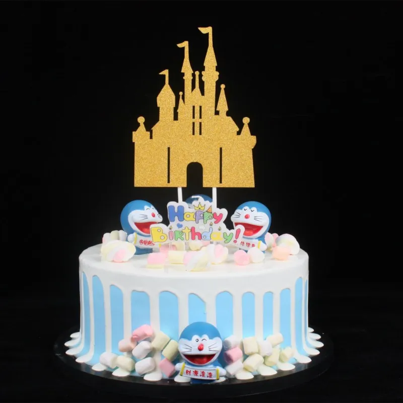 Cake birthday card Christmas castle flag party baking decoration | Игрушки и хобби