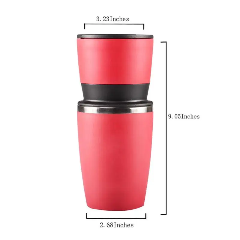 Portable Manual Coffee Grinder Espresso Machine Coffee Hand Grinder Pressing Bottle Pot Coffee Maker Filter Cup Outdoor Travel