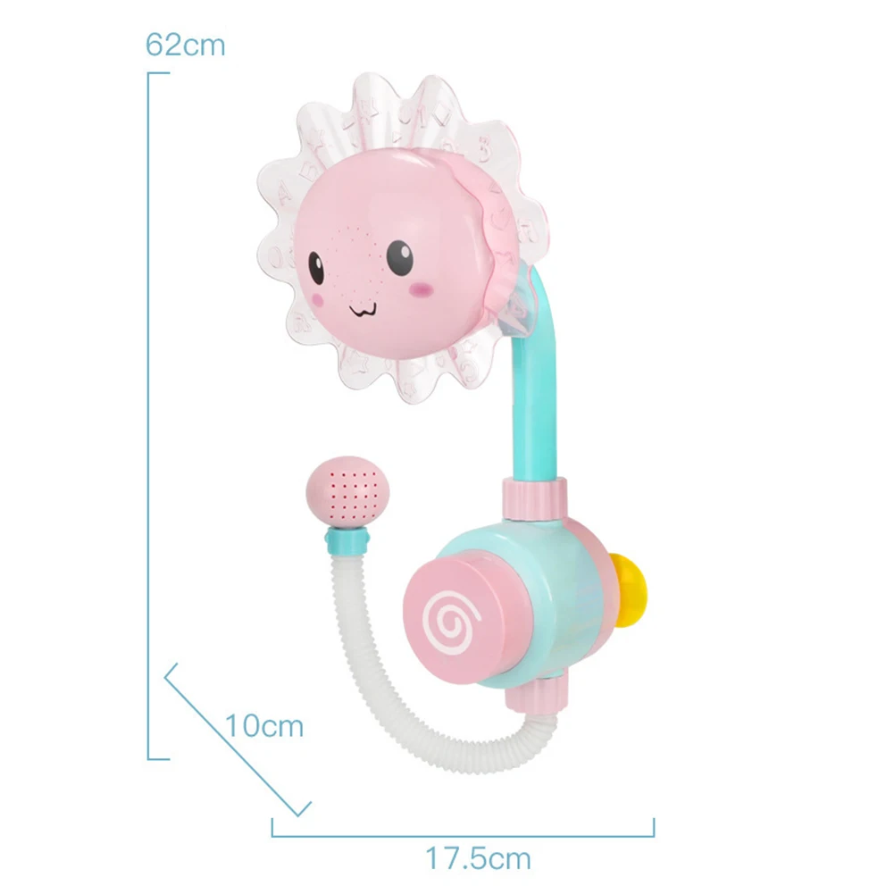 

Baby Sunflower Bath Toy Bathtub Showers Bathing spouts Suckers Folding Spray Faucet Play Bathroom Sun Flower Water Toys