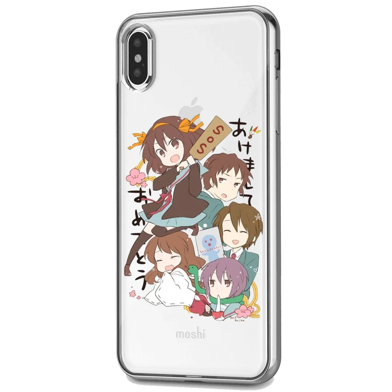 Japanese animation SOS brigade shell Clear Soft silicone phone back cover For iphone 7 Plus 6 6SPlus 8 plus 5S XR XS MAX Fundas | Мобильные