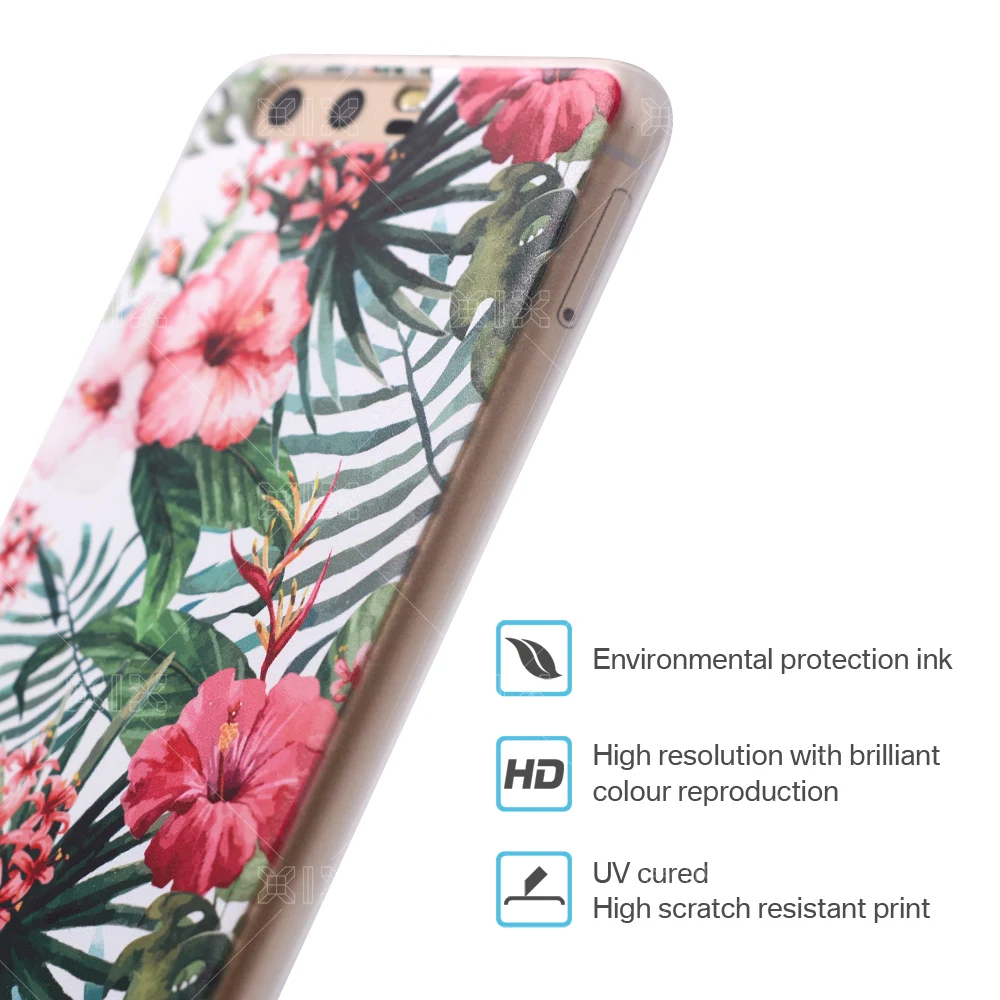 Для coque Huawei P8 lite 2017 чехол розовый цветок Жесткий ПК для fundas новое поступление Lite