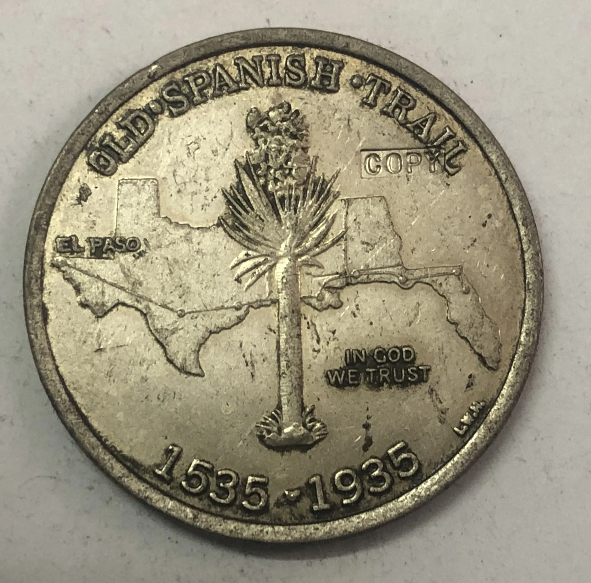 1535-1935 Соединенные Штаты 1/2 доллара старый испанский троп