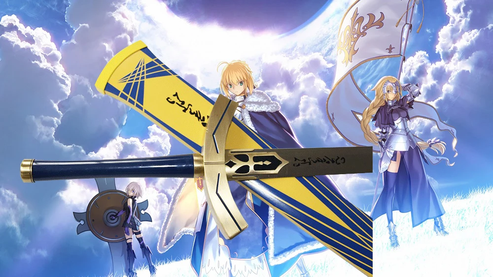 Fate Stay Night Grand Order Saber японская игра-Аниме Косплей Стальной меч Excalibur Sword in The Stone | Дом