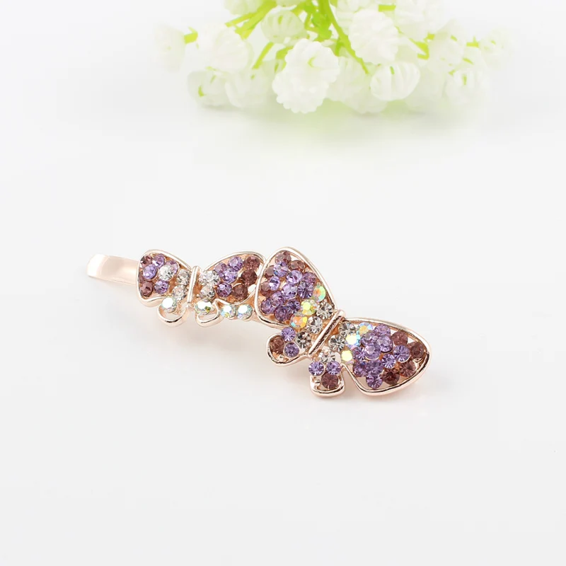 1 шт. заколка-бабочка для волос со стразами | Украшения и аксессуары