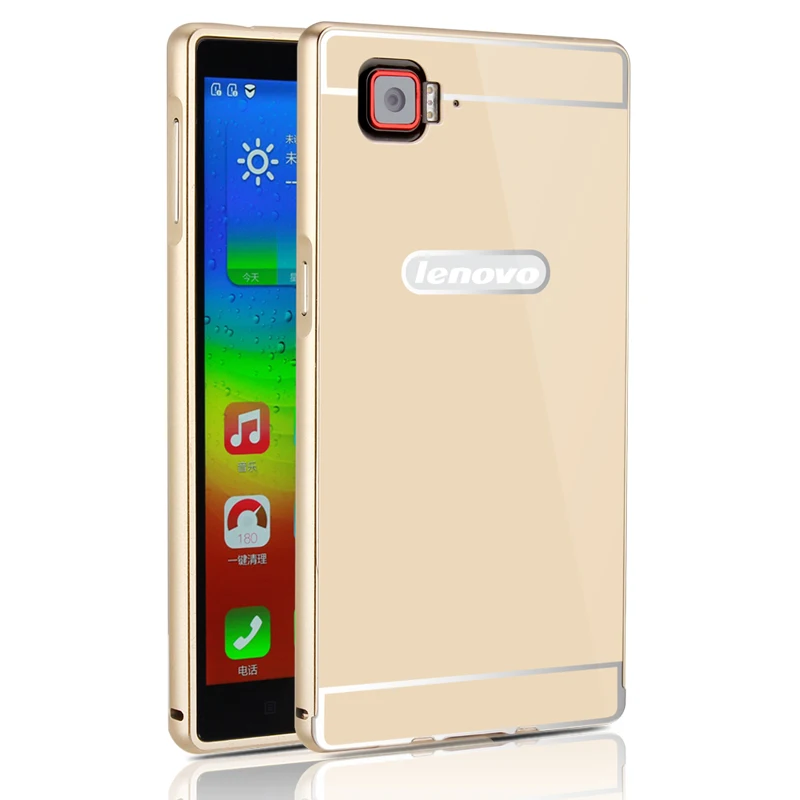 Для Lenovo Vibe Z2 Pro Чехол для телефона Роскошный металлический каркас зеркальная