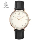 Часы наручные KING HOON мужские кварцевые, модные повседневные брендовые роскошные деловые, с кожаным ремешком, 2017