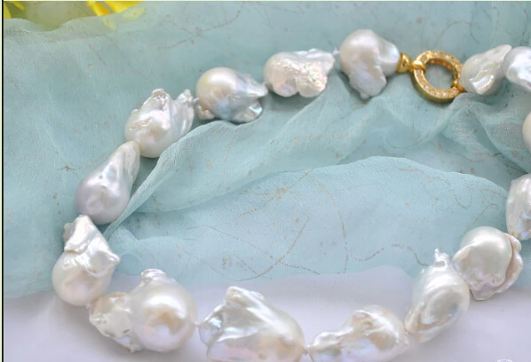 Ожерелье с жемчугом реборн Кеши красивое огромное блеск CB20 жемчужное ожерелье в