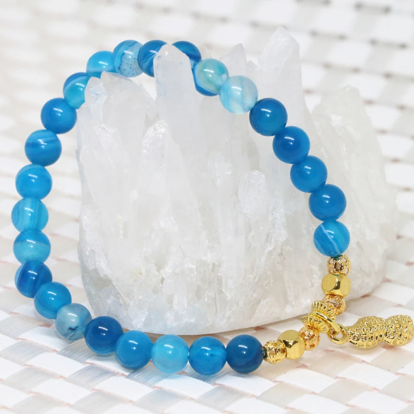 Элегантный браслет 18 стиль натуральный камень сердолик оникс агат 6 мм 8 круглые