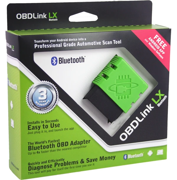OBDLink LX Bluetooth: профессиональный класс OBD2 автомобильный инструмент сканирования для Windows и Android DIY автомобиля и грузовика диагностики данных
