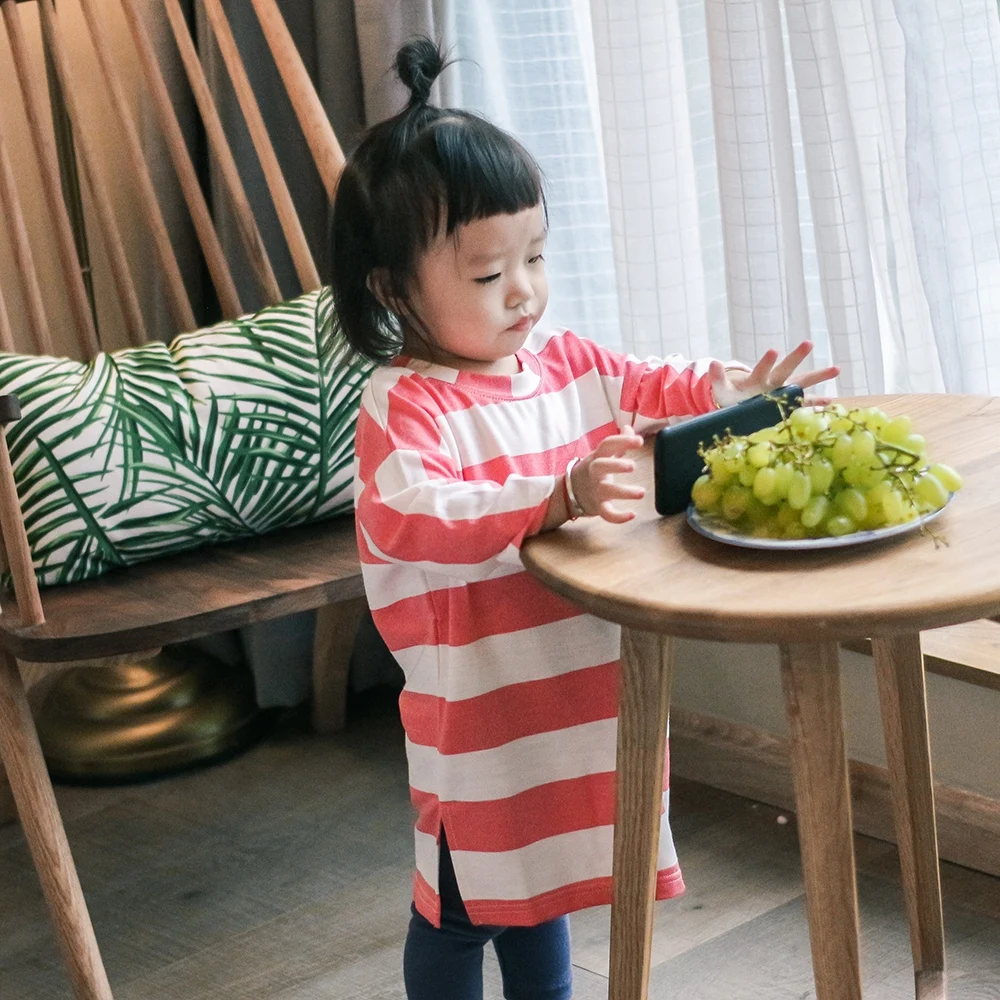 2018 New kids clothes spring autumn baby Girls Clothing Cotton Dress Striped Princess O-neck Costume Dresses 2-6Y | Детская одежда и