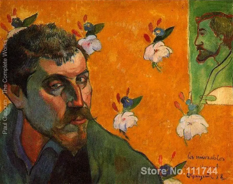 

Автопортрет Les Miserables Paul Gauguin Знаменитые Картины маслом Воспроизведение холста высокое качество ручная роспись