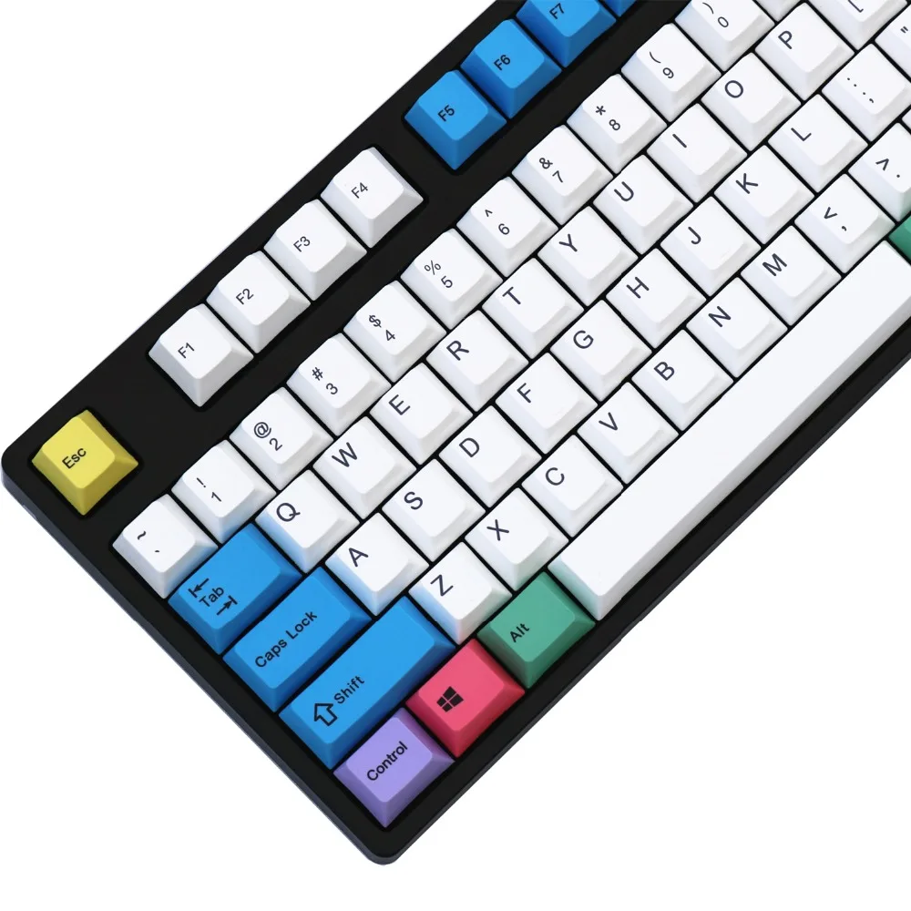 ПБТ краситель Sub Keycaps мелок ANSI Cherry MX набор ключей для 60%/TKL 87/104/108 механическая