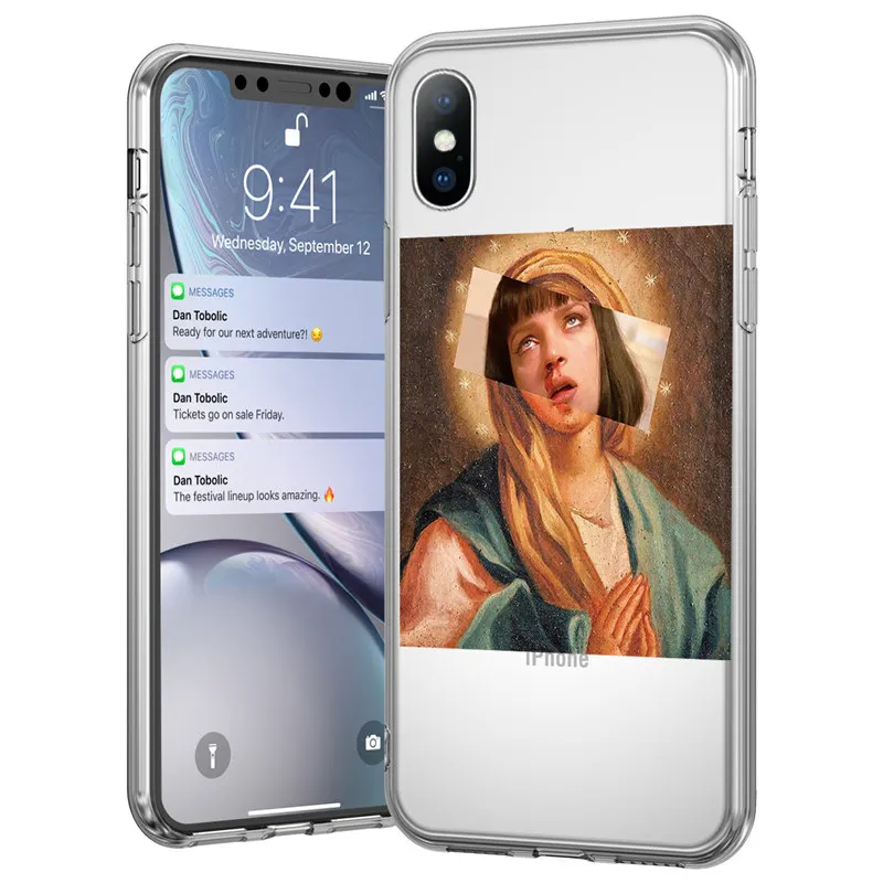 6437 Чехол для телефона Ottwn с забавными рисунками для iPhone 11X7 8 6 6S Plus XR XS 11 Pro Max 5 5S SE с абстрактными буквами, прозрачный мягкий чехол из ТПУ - Цвет: 6437