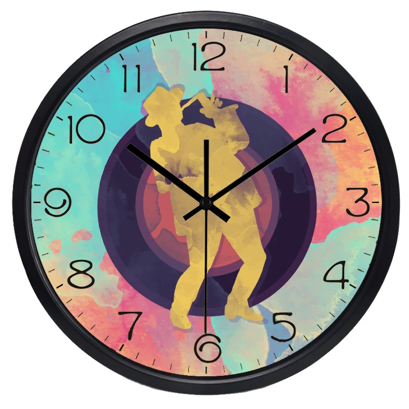 Мужские настенные часы с граффити Sachs музыкальное украшение для дома|the wall clock|wall
