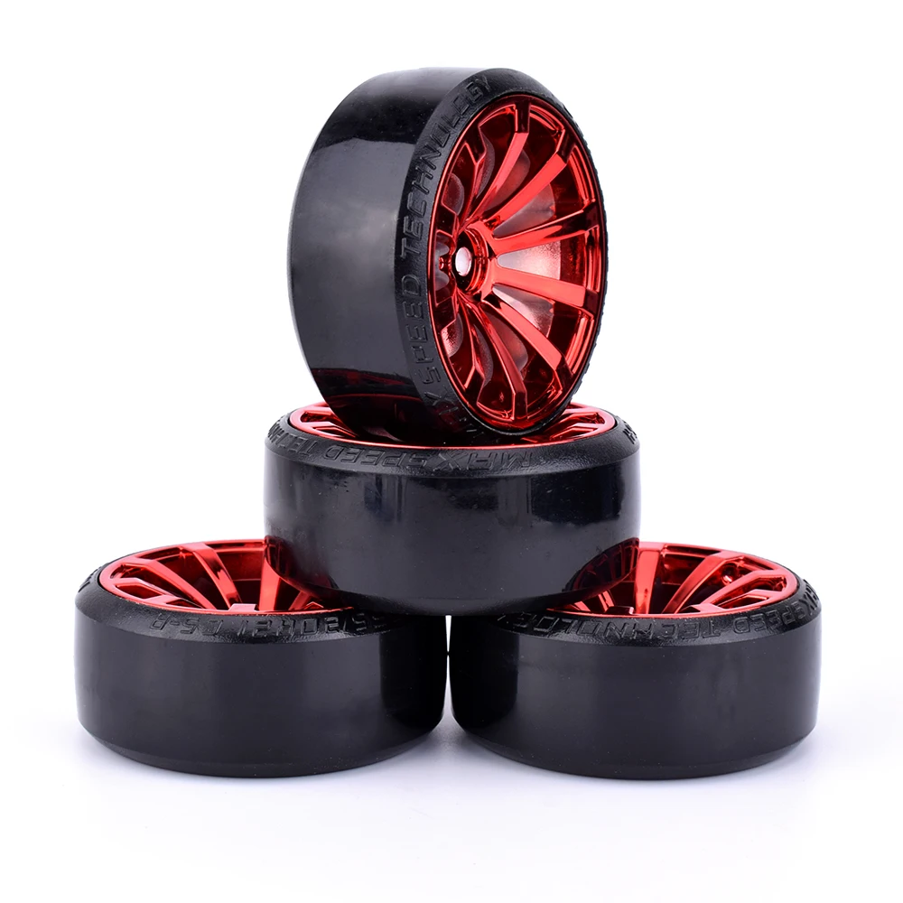 4 шт. 1/10 AUSTAR Drift Car Tire(1085 + 606) Rim Твердые колеса покрышки для hsp tiiya HPI Kyosho On-road Drifting RC |