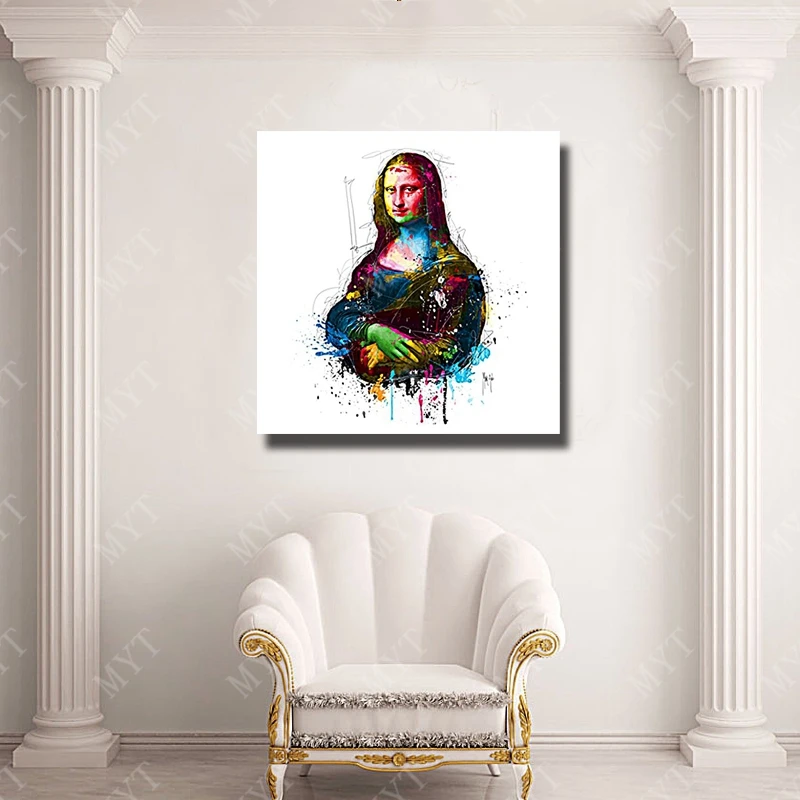 Новый дизайн картина маслом изображающая фигуру Улыбка Моны Лизы Знаменитые