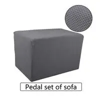 N Подножка чехлы для диванов чехлы для сидений стрейч османский Pleuche Чехлы флисовый протектор пыленепроницаемый табурет эластичный Чехол для мебели - Color: N