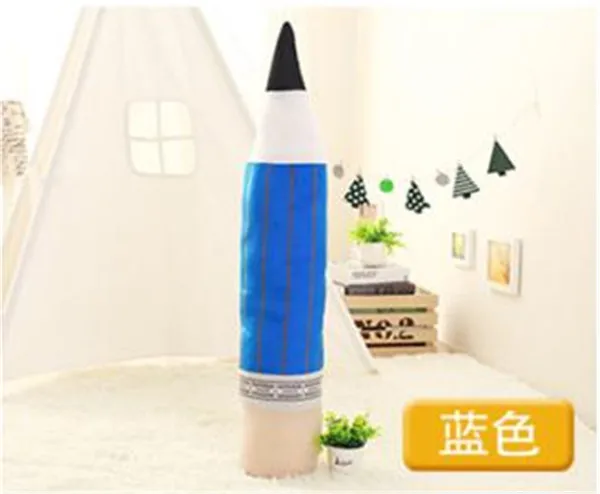 blue 1 шт., 40 см, креативная плюшевая ручка-карандаш, игрушка, подушка, валик, мягкие игрушки, куклы, подарок на день рождения, свадьбу, домашний декор для спальни - Цвет: blue