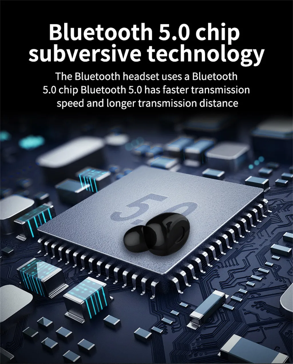 Мини бинауральные Беспроводные спортивные Bluetooth наушники вкладыши стерео