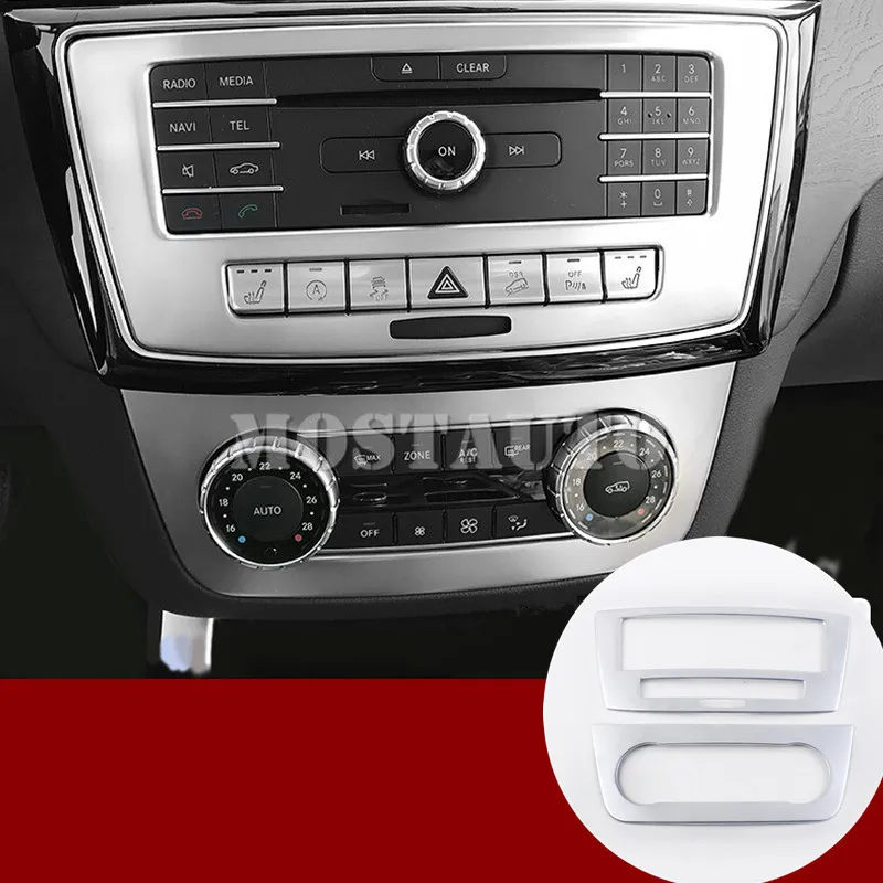 

Внутренняя консоль для Benz GLS X166, обшивка для CD и панели кондиционирования воздуха, 2016-2018, 2 шт., автомобильные аксессуары, внутренний Декор авт...