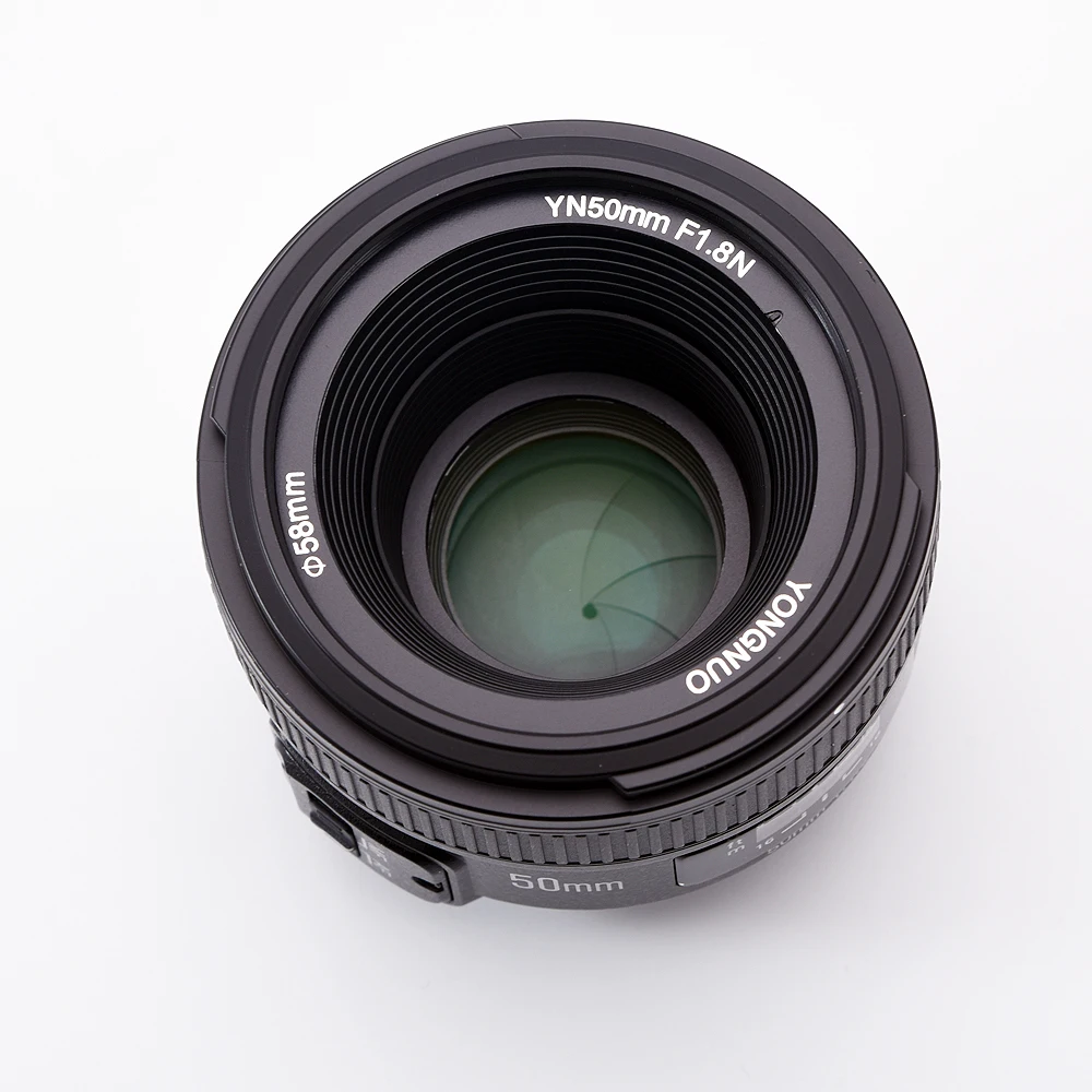 Объектив YONGNUO YN 50 мм F1.8 с большой апертурой и автофокусом для Nikon DSLR объектив f1.8 |