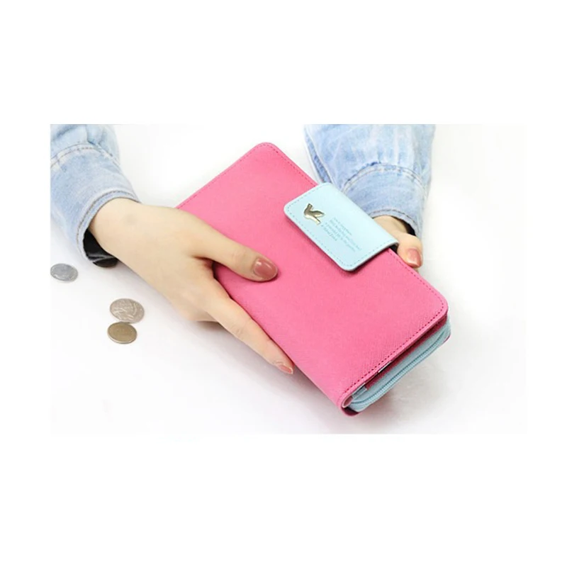 WDPOLO корея известный дизайн птицы логотип женские кошельки женский стандартный