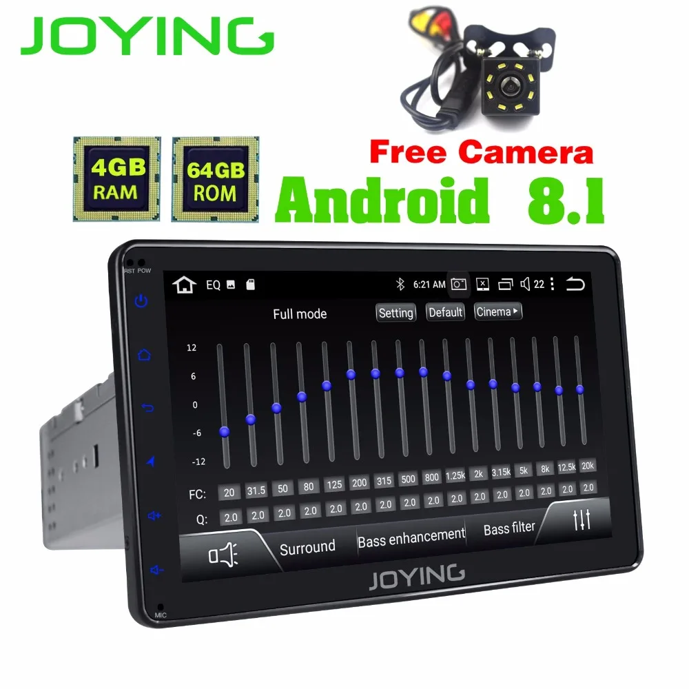 JOYING 1 DIN 8 &quotHD сенсорный экран Android автомобильное радио стерео головное устройство