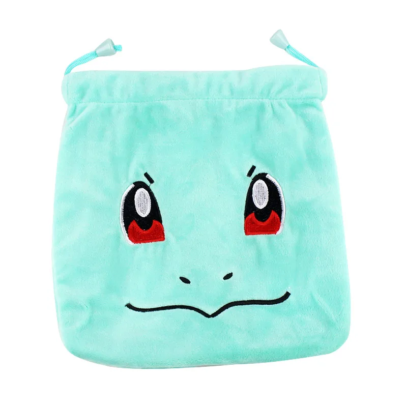 20*22 см Kawaii мяч сумка Bulbasaur плюшевая сумка для хранения Squirte Charmander Регулируемая сумка аниме мультфильм подарок для детей