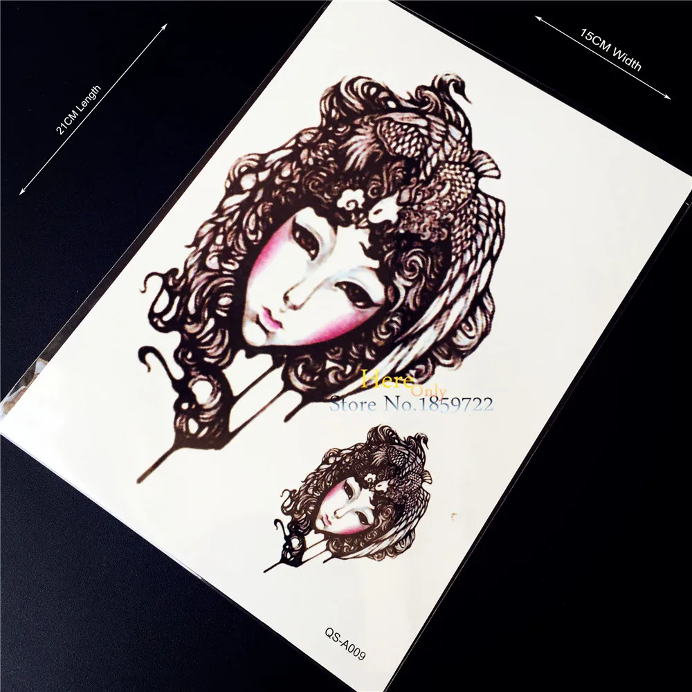 1 шт. популярные временные тату Стикеры для девушек из Пекинской оперы женские A9