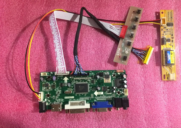 Плата драйвера контроллера аудиосигнала HDMI VGA DVI M.NT68676 для телефона 1440*900 тест