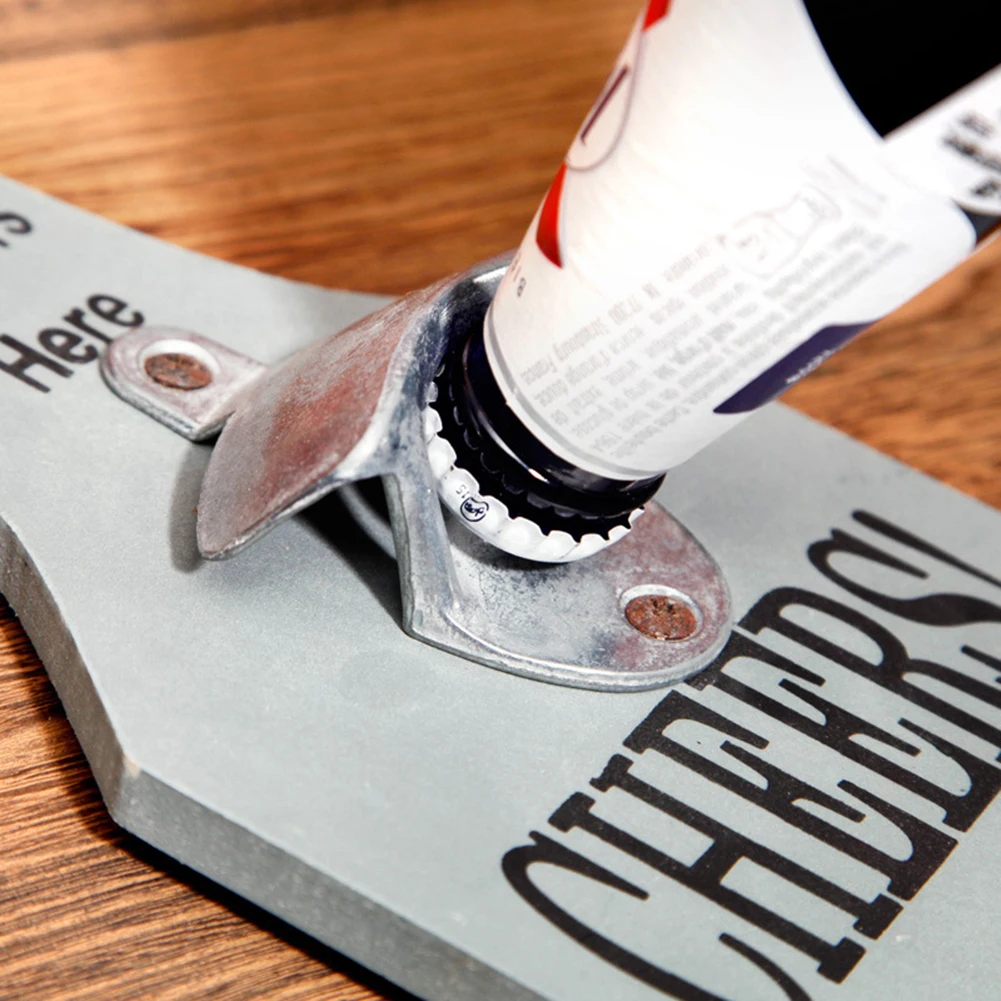 Креативная винтажная деревянная подвесная открывашка для бутылок колпачок