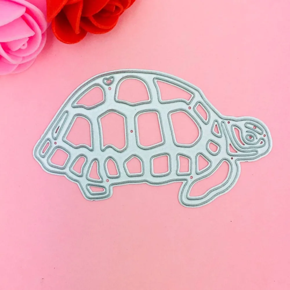 

1pcs 8*4.7cm Tortoise metal die cutting dies scrapbooking embossing folder suit for sizzix fustella big shot cutting machine