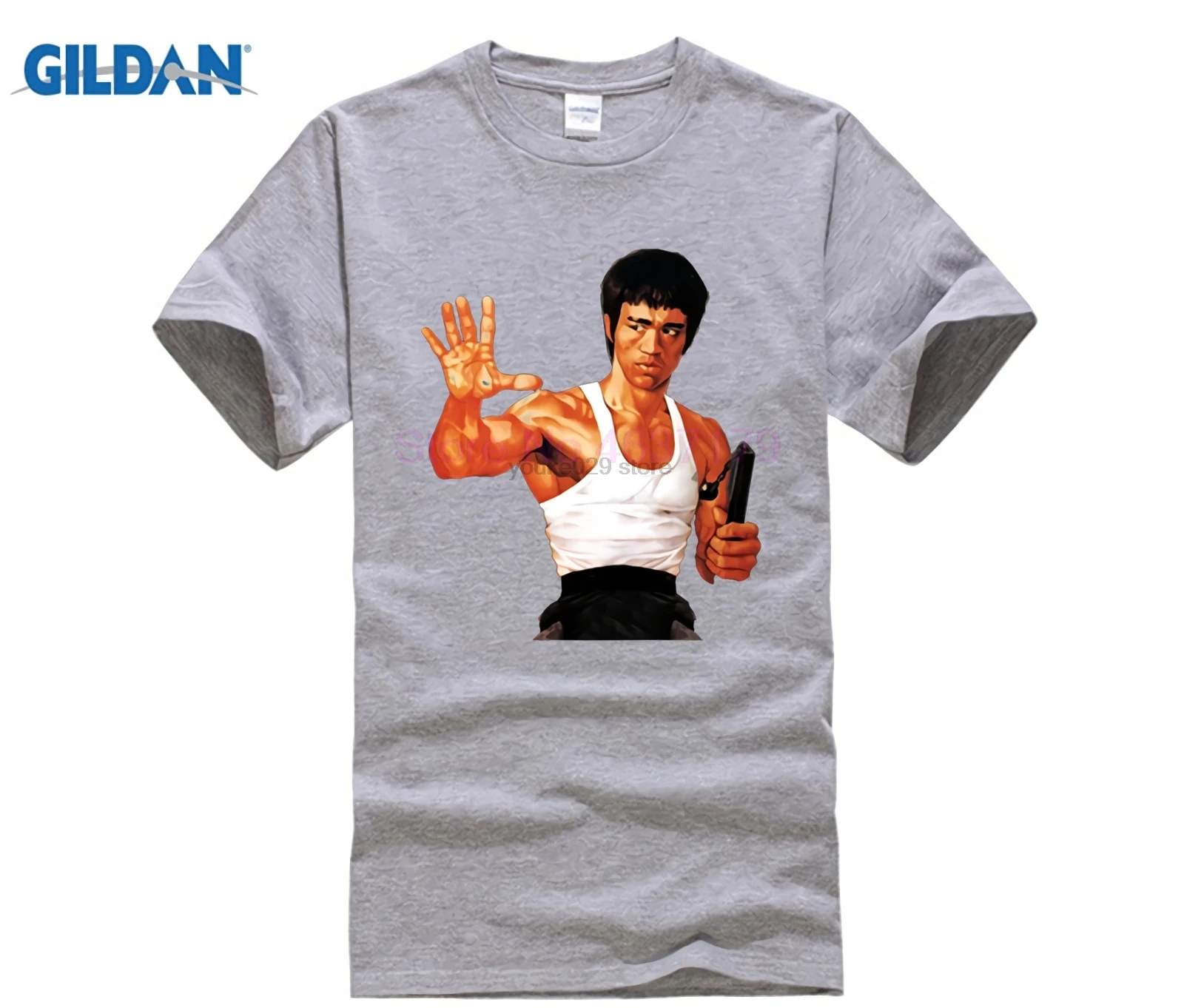 Kungfu Creator Брюс Ли Нун Чакс Футболка мужская MMA основатель футболка hombre Jeet Kune Do Топ