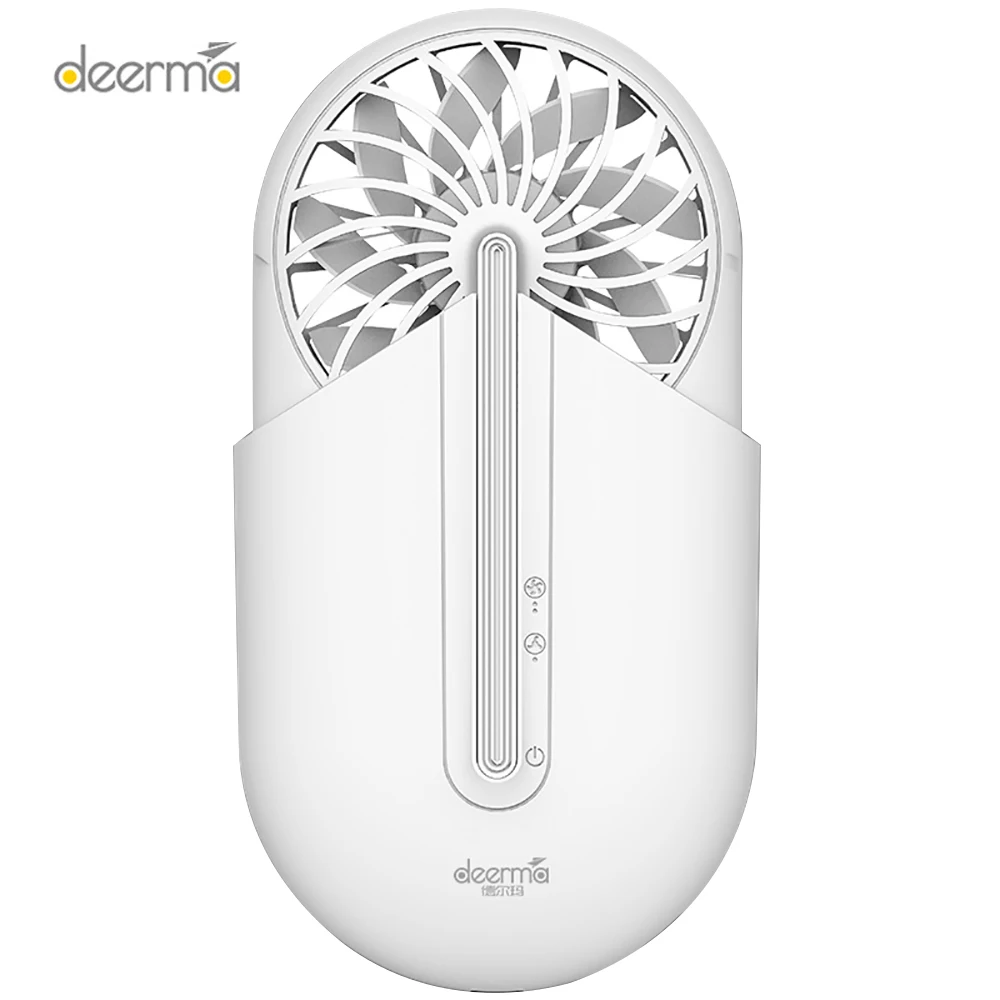 White Xiaomi Deerma Палм вентилятор портативный вентилятор с ароматической терапией Ультра тихий воздушный охлаждающий Xiaomi Usb вентилятор - Цвет: White